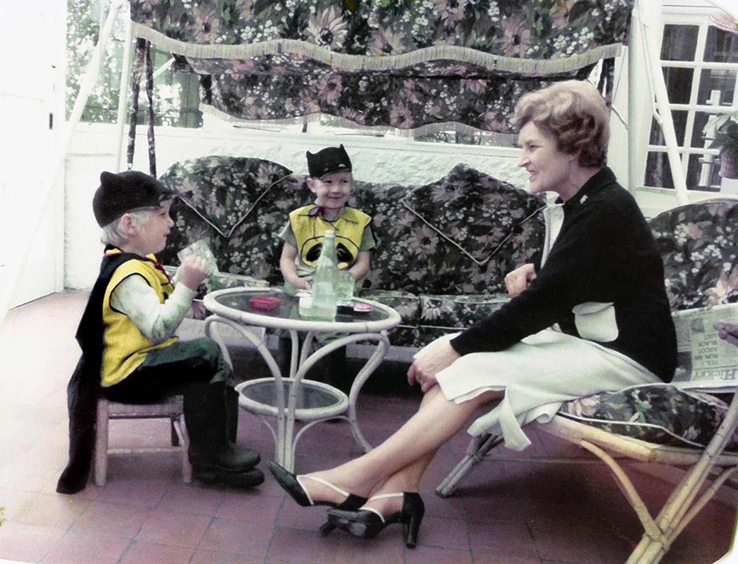 Young James and Andrew with Grandma Grace