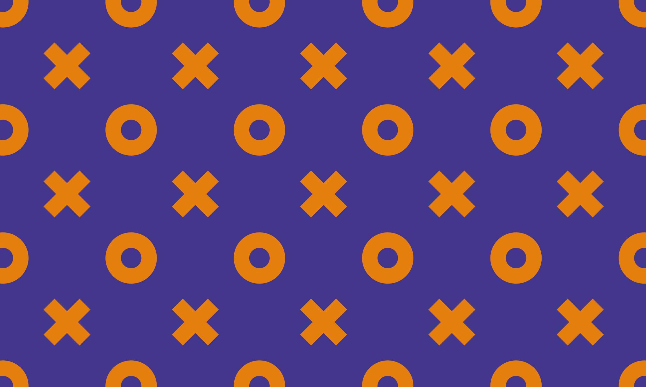 Naughts and crosses pattern