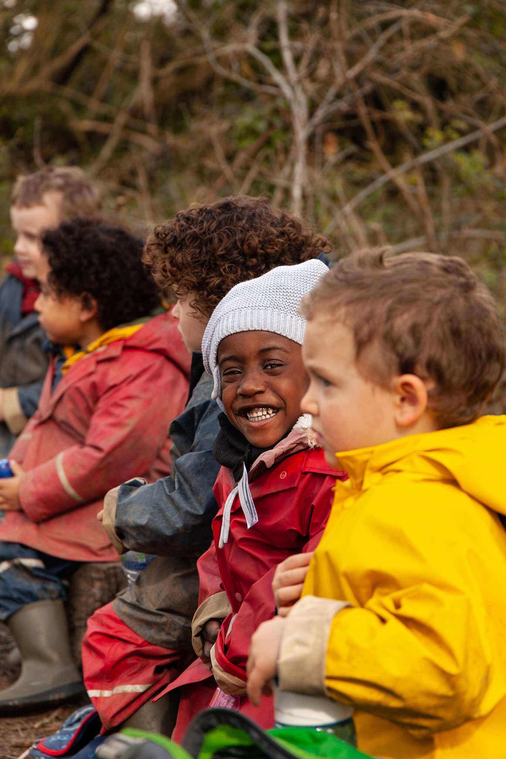 Kids in the forest