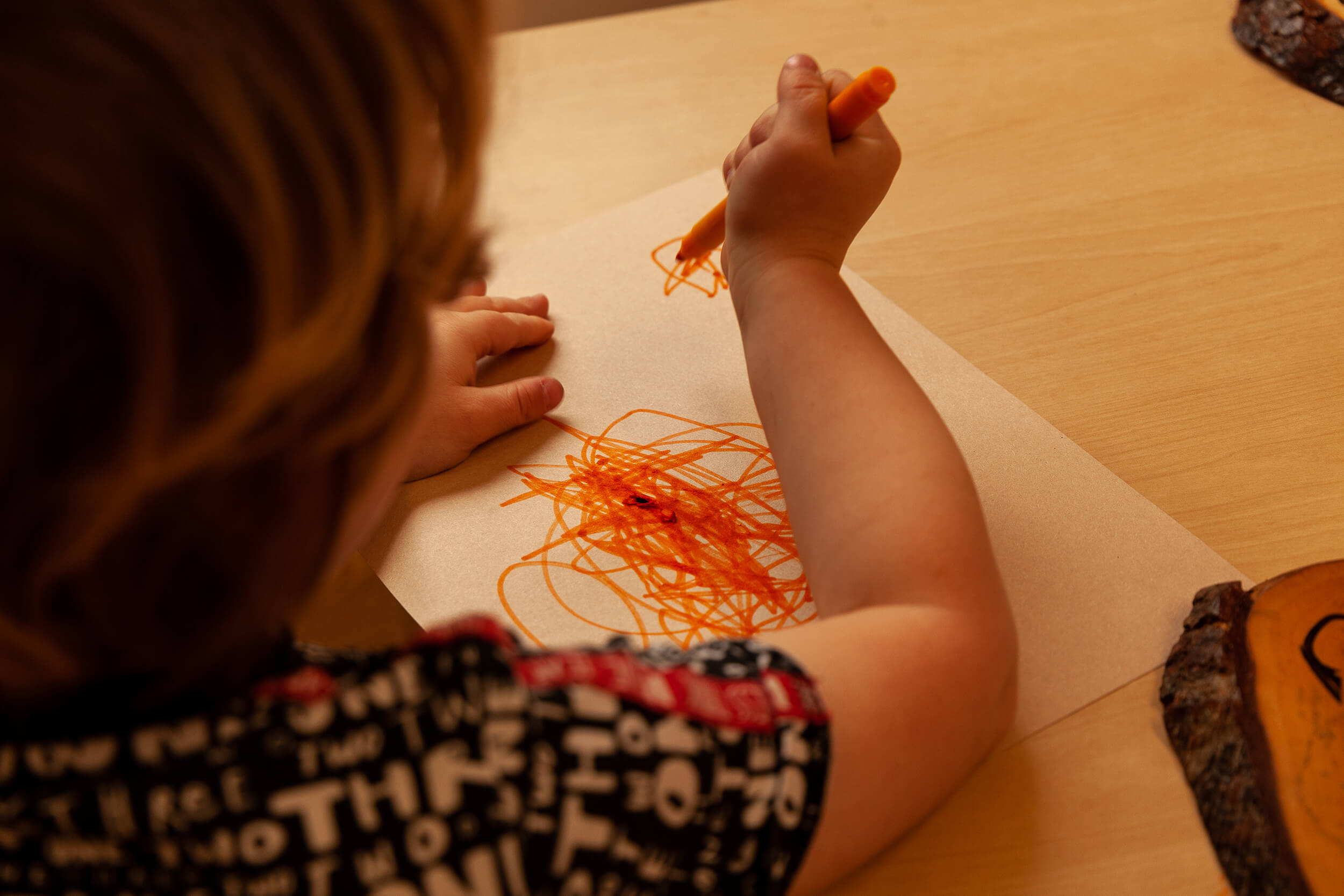 Drawing with a felt tip pen