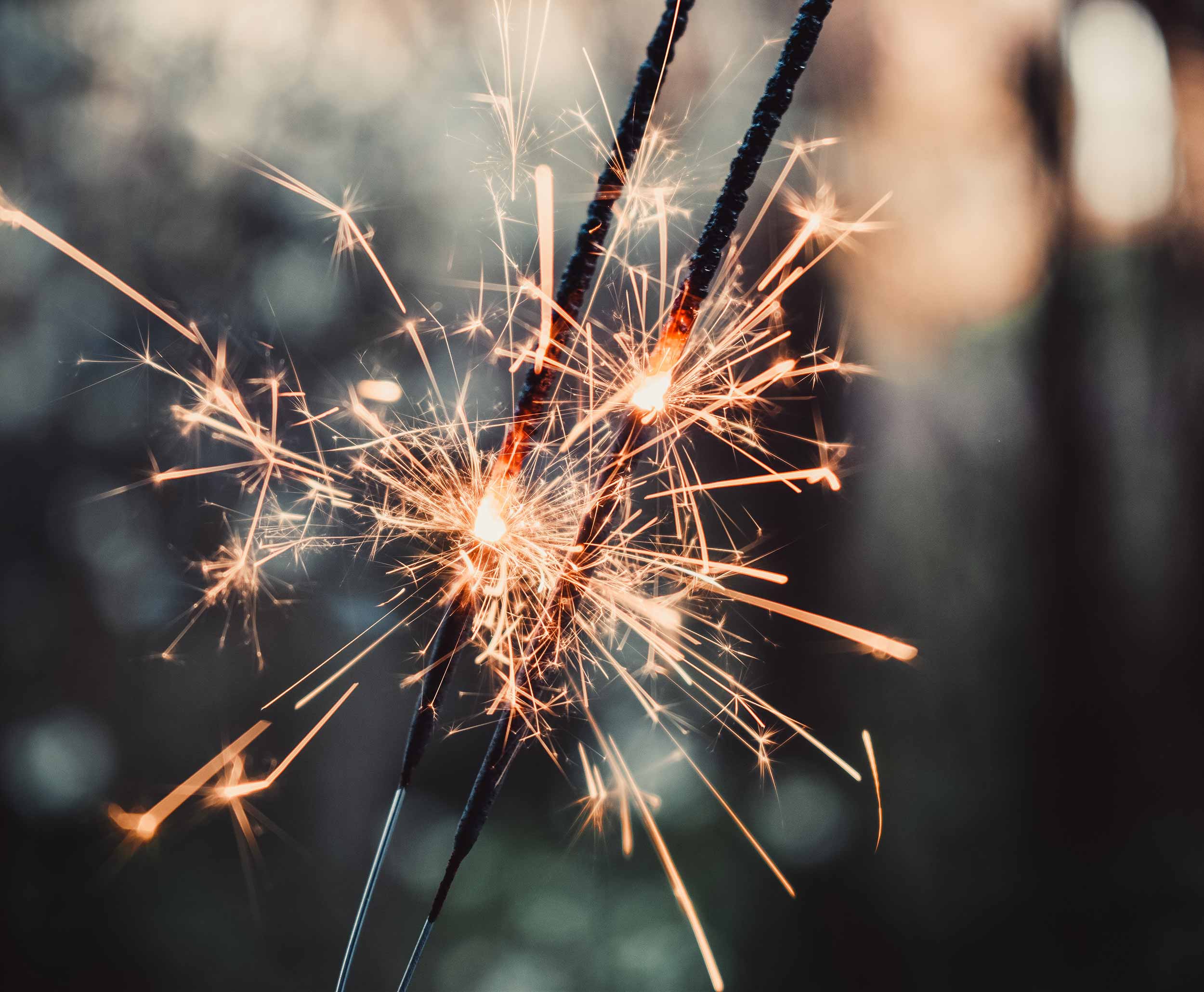 Fireworks and sparklers