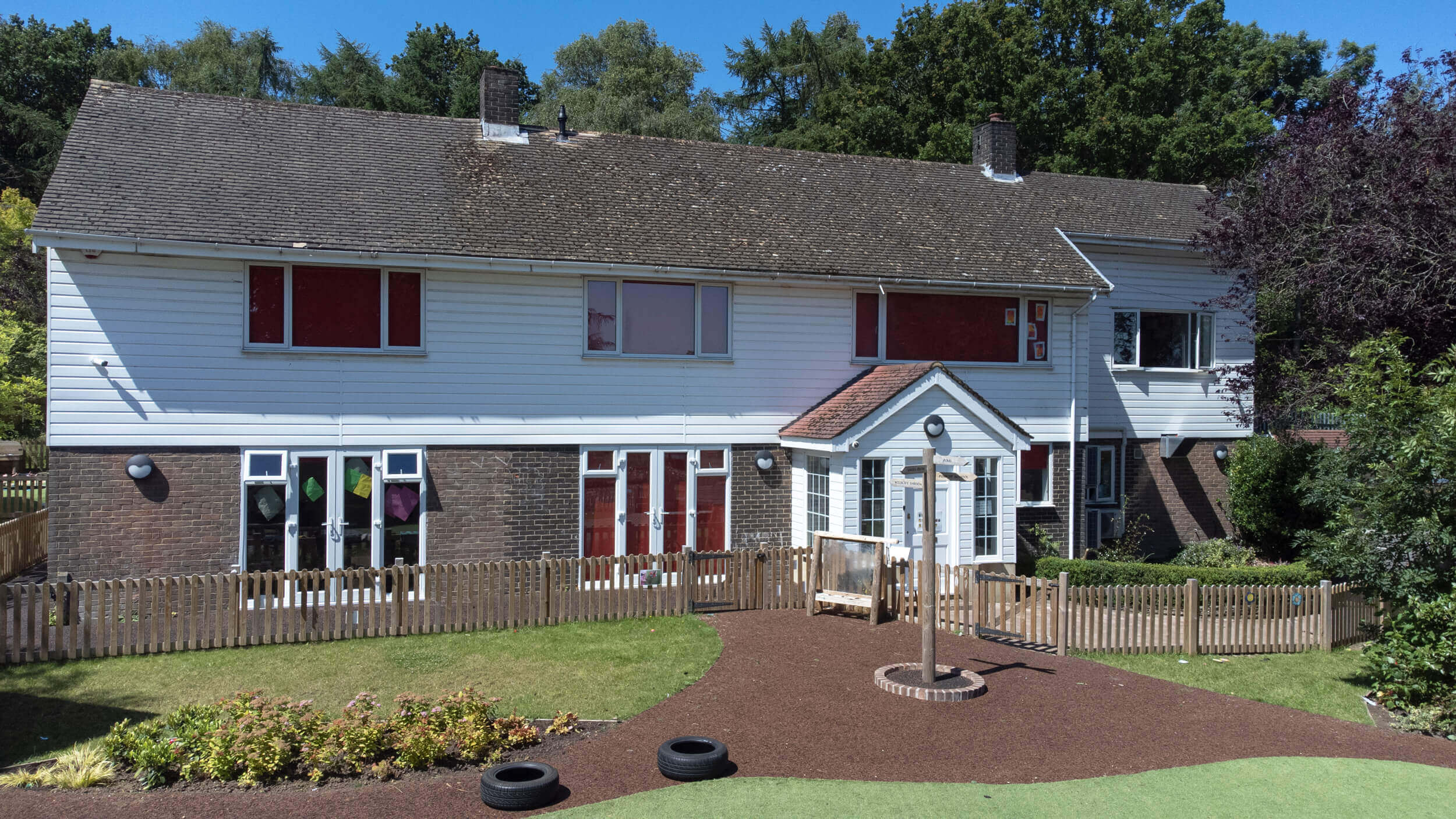 Nursery House Aerial Shot