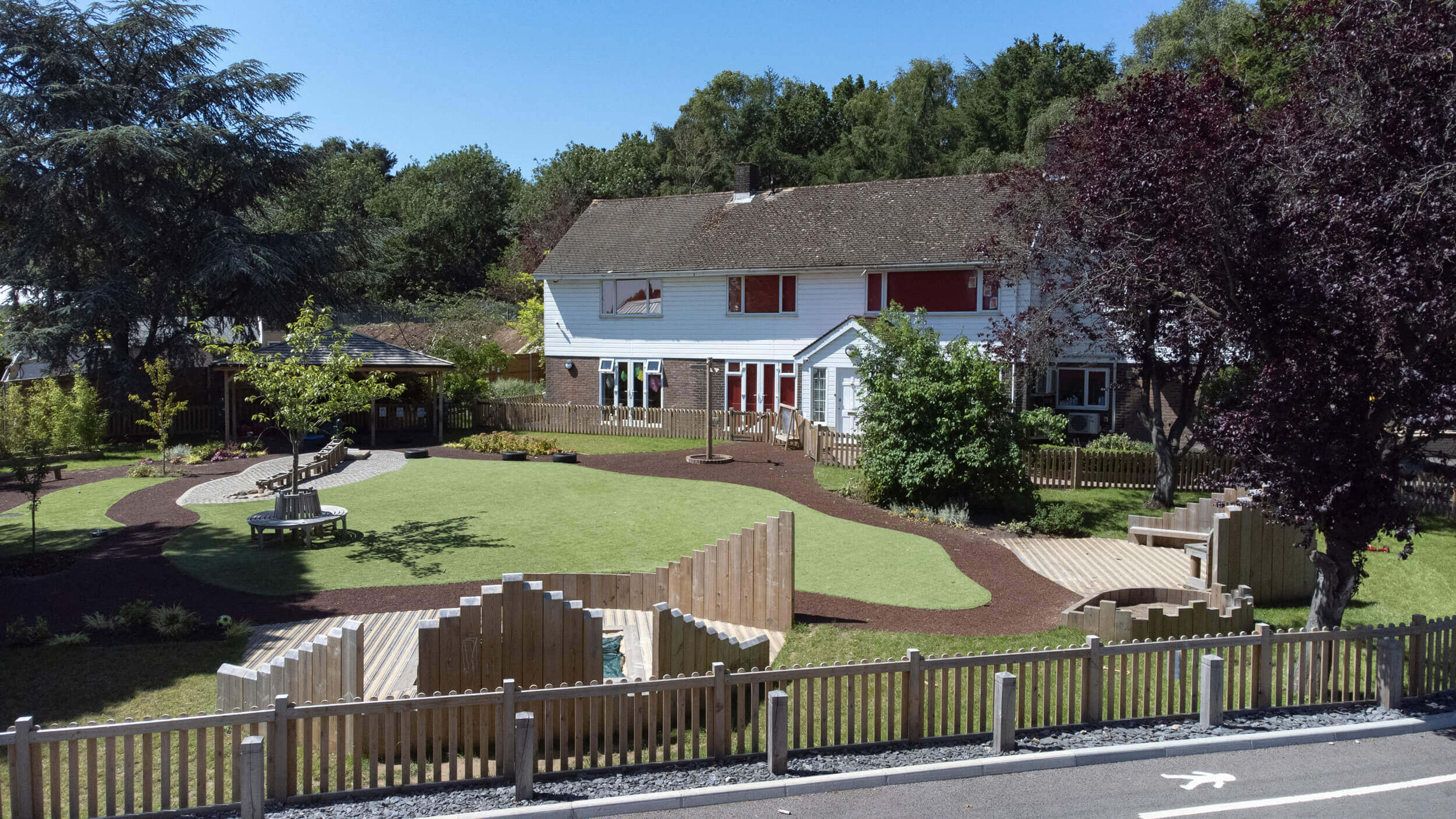 Nursery House Aerial Shot